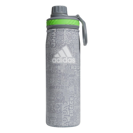 STEEL METAL BOTTLE 600 ML - GREY/GREEN - 5158296