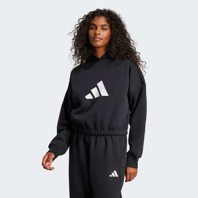 FUTURE ICONS 3 BAR LOGO HOODIE - BLACK - JE0136