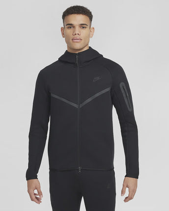 Nike Men's Full Zip Hoodie Tech Fleece Black - HV0949-010