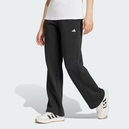 W ESSENTIALS SMALL LOGO FEEL COZY OPEN-HEM PANTS - BLACK - JC5921
