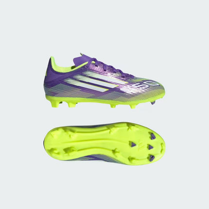 F50 LEAGUE FIRM/MULTI-GROUND BOOTS KIDS - PURPLE - JH7747