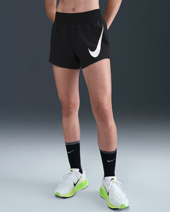 Nike One Swoosh Women's Dri-FIT Mid-Rise Loose 7.5cm (approx.) Brief-Lined Running Shorts - HV2616-010