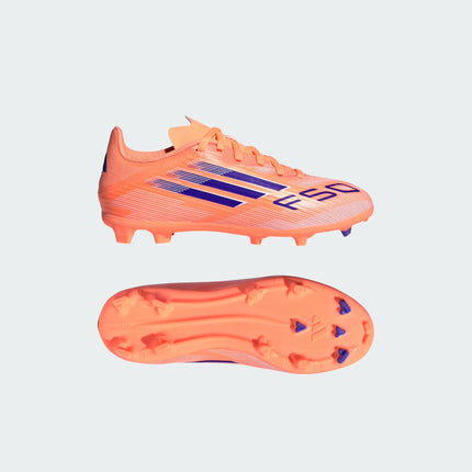 F50 LEAGUE FIRM/MULTI-GROUND BOOTS KIDS - CORAL - JH7746