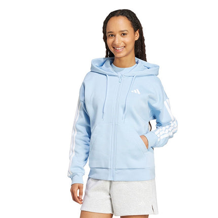 adidas 3 Stripes Fleece Full Zip Hoodie - Women's JX7704