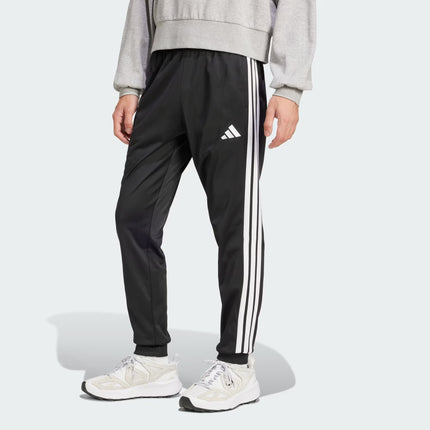 M 3-STRIPES TRICOT REGULAR TAPERED TRACK PANTS - BLACK - JI8809