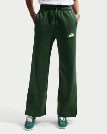 Phoenix Fleece Women's High-Waisted Wide-Leg Logo Trousers - IM9836-323