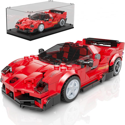 Mould King 27078 Super Sports Racing Car Building Bricks + Showcase 424pcs