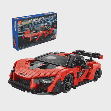 Mould King Hypercar Build Brick Model Car 1182/pcs Static 10007