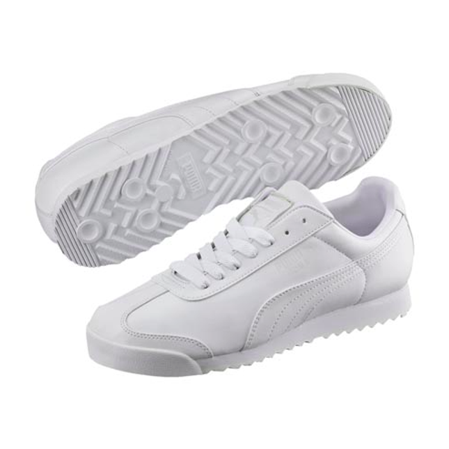 M Adult Roma Basic Wht/Lght Gry Classics Sportstyle Prime - 353572 21