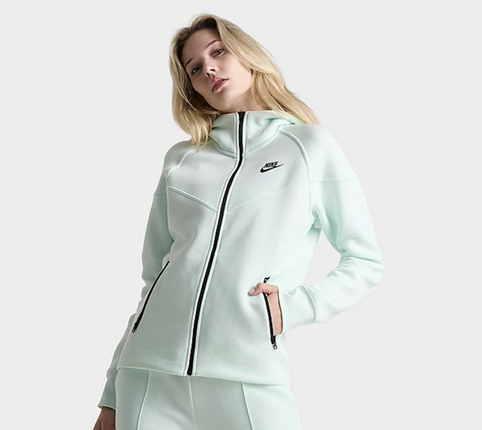 WOMEN'S NIKE SPORTSWEAR TECH FLEECE WINDRUNNER FULL-ZIP HOODIE - FB8338-394