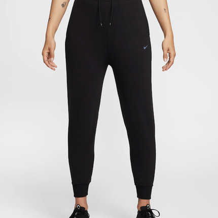Nike Dri-FIT One Women's High-Waisted 7/8 French Terry Joggers BLACK - FB5434-010