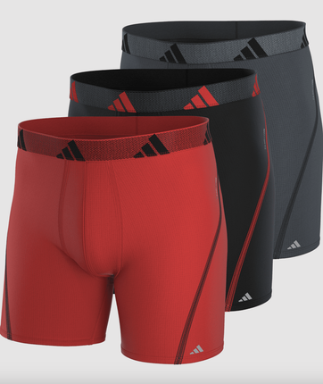 Men's Performance Mesh 3-Pack Boxer Brief Better Scarlet/Black/Onix Grey • 5157983