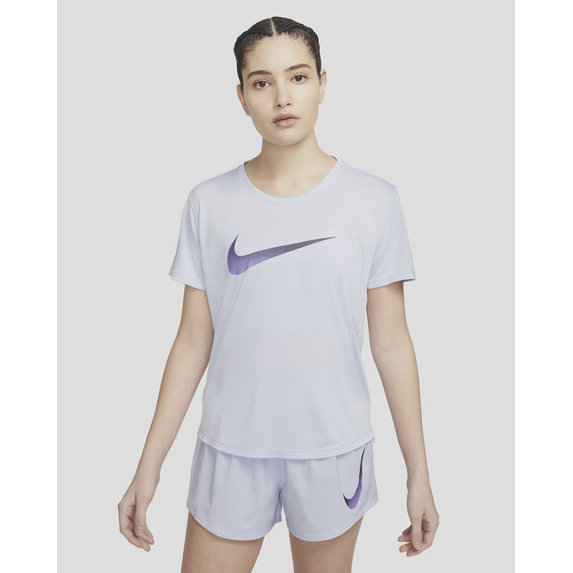 W NK ONE DF SWSH HBR TEE - OXYGEN PURPLE - DX1025-536