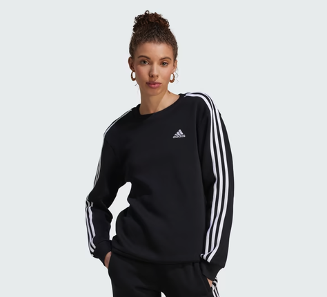 ESSENTIALS 3-STRIPES FLEECE SWEATSHIRT - HZ5744