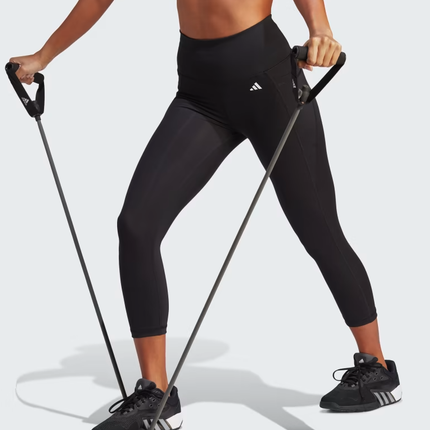 OPTIME STASH POCKET HIGH-WAISTED 3/4 LEGGINGS - BLK - HS9932