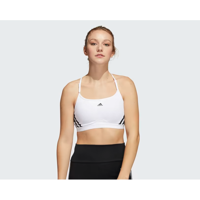 AEROREACT TRAINING LIGHT-SUPPORT 3-STRIPES BRA - HC7869