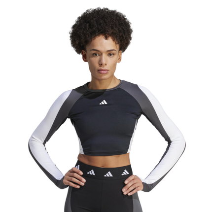 Women's long sleeve jersey adidas Techfit Aeroready Colorblock - HY0410