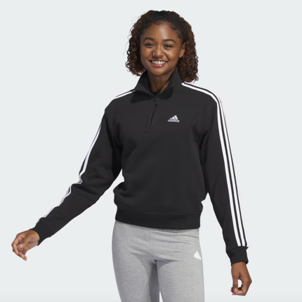 ESSENTIALS 3-STRIPES QUARTER-ZIP SWEATSHIRT. - IC8780