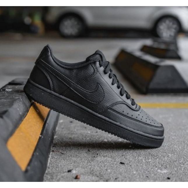 NIKE COURT VISION LOW NN - BLACK/BLACK- DH2987-002