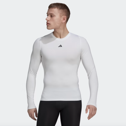 M TECHFIT TRAINING LONG SLEEVE TEE WHITE - HJ9926