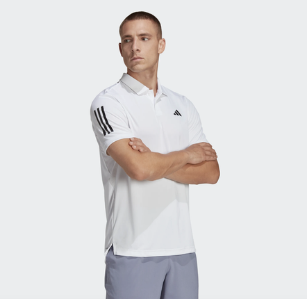 M CLUB 3STR POLO White - HS3268