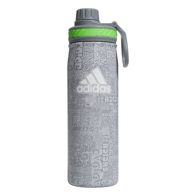 STEEL METAL BOTTLE 600 ML - GREY/GREEN - 5158296