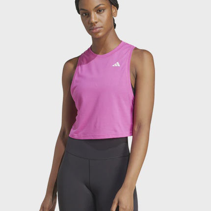 W Train Essentials Boxy Workout Tank Top - Semi Lucid Fuchsia  - JL7680