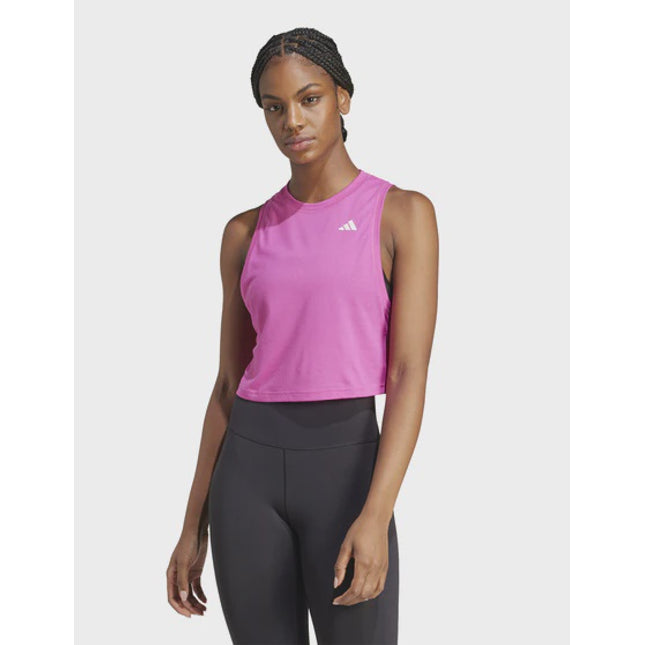 W Train Essentials Boxy Workout Tank Top - Semi Lucid Fuchsia  - JL7680