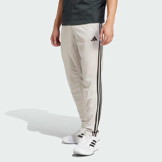 TRAIN ESSENTIALS 3-STRIPES TRAINING PANTS  - TAN/BLACK - JD0334