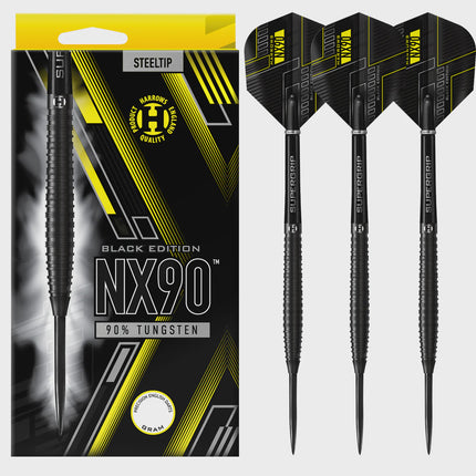 NX90 90% BLACK EDITION STEEL TIP DARTS