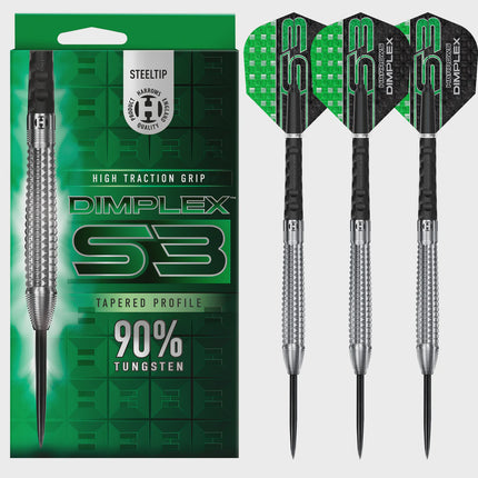 DIMPLEX S3 TAPERED PROFILE 90% STEEL TIP DARTS