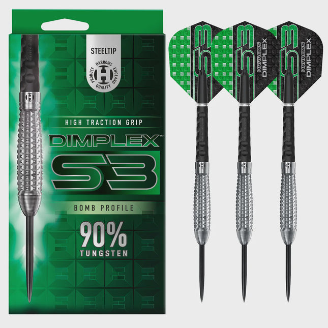 DIMPLEX S3 BOMB PROFILE 90% STEEL TIP DARTS
