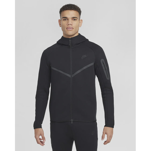 Nike Men's Full Zip Hoodie Tech Fleece Black - HV0949-010