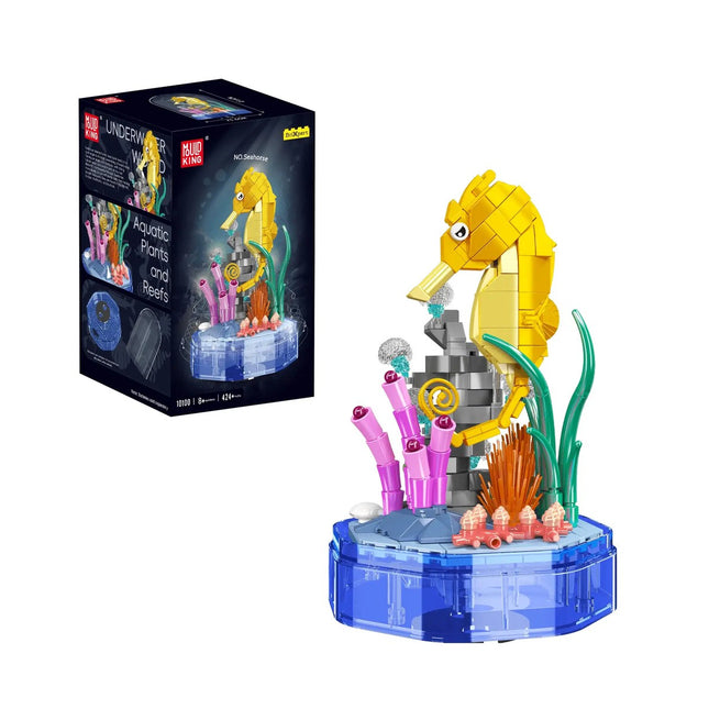 MOULD KING 10100 Seahorse Music Box with 424 Pieces