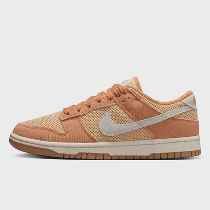 W Nike Dunk Low Mesh & Canvas Amber Brown - HJ5864-200