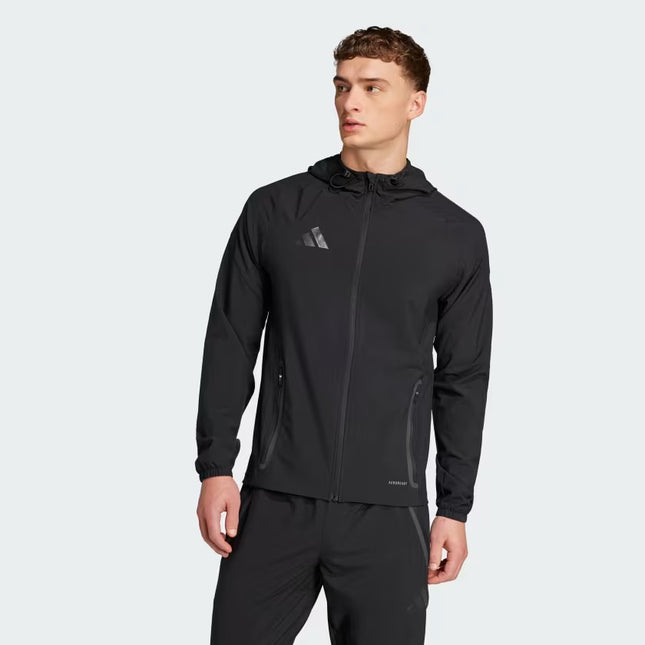 M ADIDAS TIRO 25 COMPETITION VIS TECH TRAVEL MEN'S FOOTBALL TRAINING JACKET - BLACK - JX9502