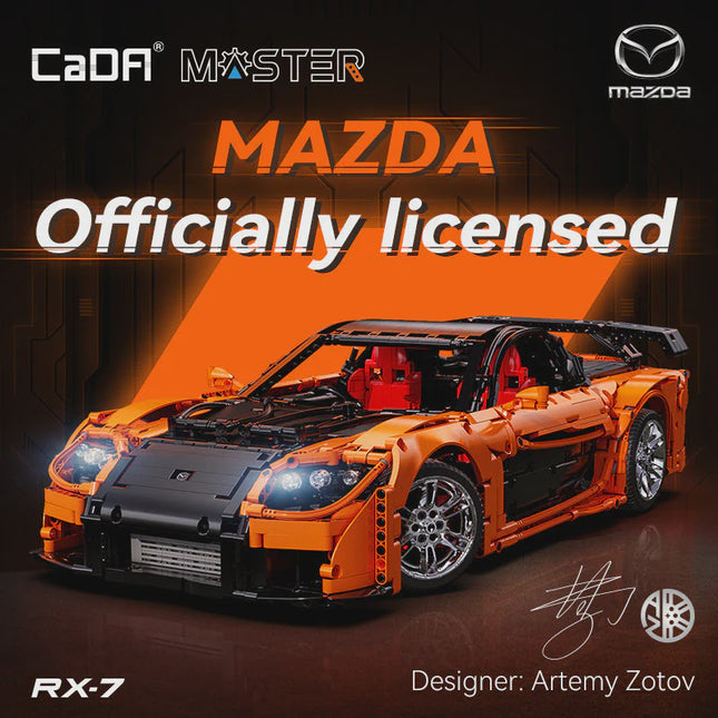 CaDA Master 1:8 Mazda RX-7 C61502W