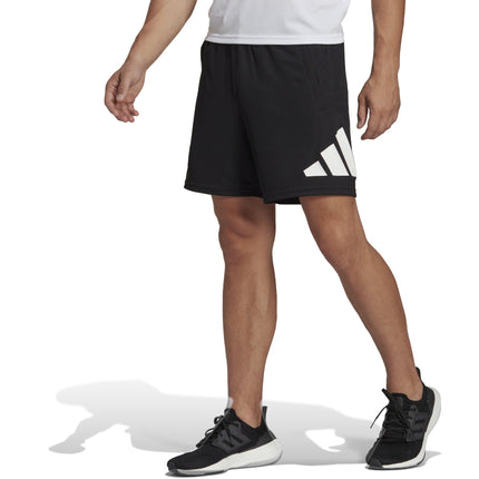 I adidas Men's Train Essentials Logo Training Shorts - BLACK/WHITE - B8121