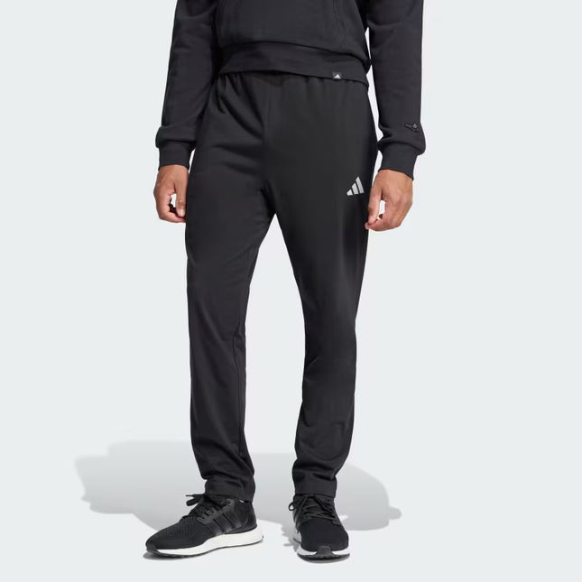 M ESSENTIALS SMALL LOGO SINGLE JERSEY PANTS - BLACK - JF1105