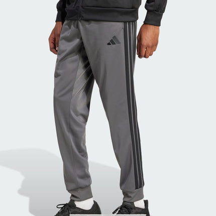 M 3-STRIPES TRICOT REGULAR TAPERED TRACK PANTS - GREY/BLACK -JN2477
