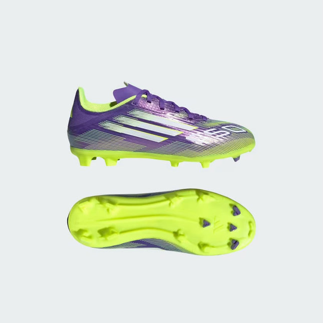 F50 LEAGUE FIRM/MULTI-GROUND BOOTS KIDS - PURPLE - JH7747