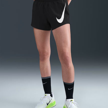 Nike One Swoosh Women's Dri-FIT Mid-Rise Loose 7.5cm (approx.) Brief-Lined Running Shorts - HV2616-010