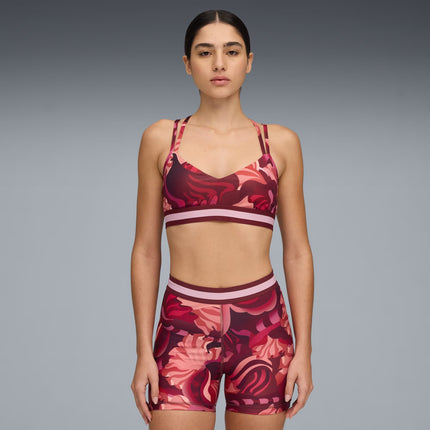 Floral Ribbon Strappy Bra - 527494 96