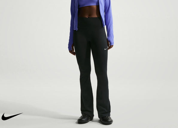 ONE WOMEN'S HIGH-WAISTED FLARED LEGGINGS- BLACK - IB9135-010