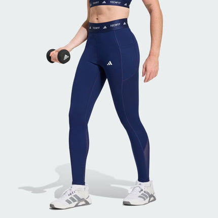 W TECHFIT STASH POCKET FULL-LENGTH LEGGINGS - NAVY - JZ0792