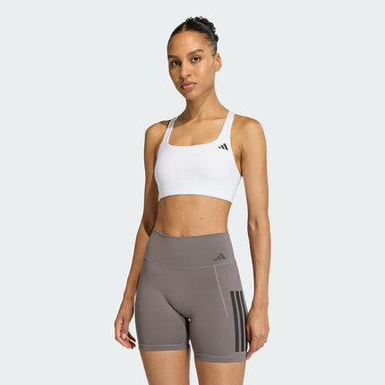 OPTIME WORKOUT MEDIUM SUPPORT BRA -WHITE - KD6685
