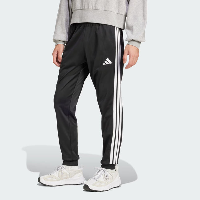 M 3-STRIPES TRICOT REGULAR TAPERED TRACK PANTS - BLACK - JI8809