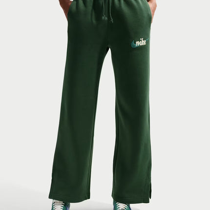 Phoenix Fleece Women's High-Waisted Wide-Leg Logo Trousers - IM9836-323