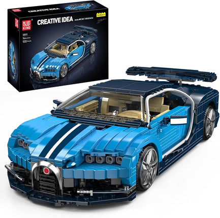 Mould King 10111 Blue Super Sports Car Building Brick Model 1222pcs