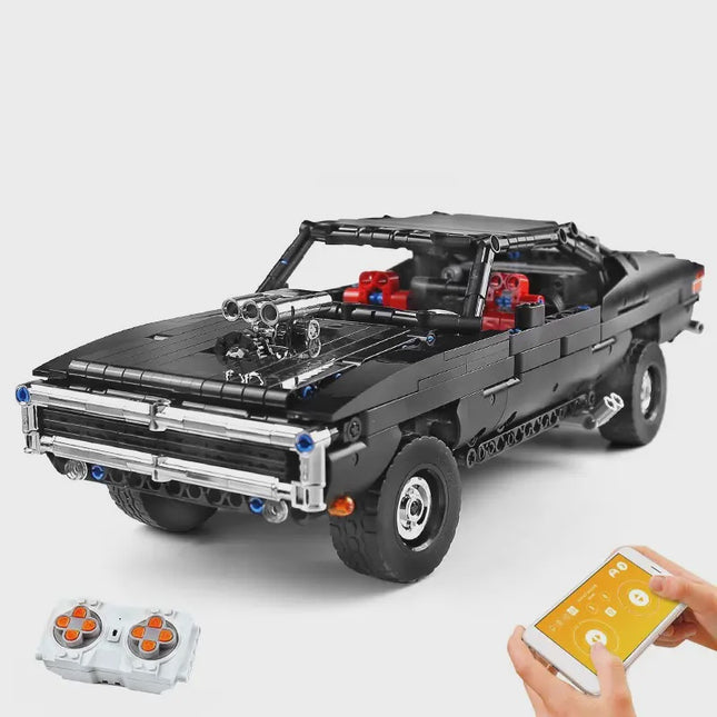 Mould King Muscle Car 1098/pcs Remote Control RC Car Brick Model 13081